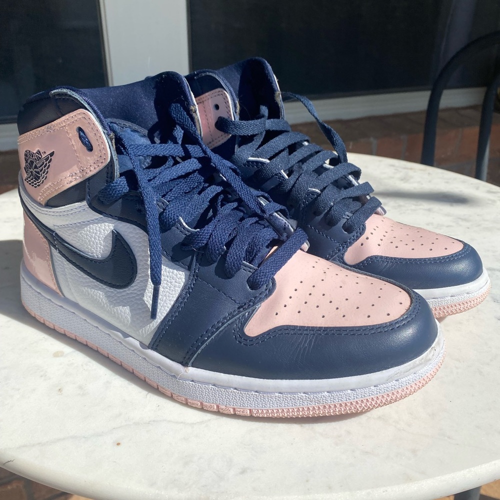 Nike Women's Sneakers - Navy, Pink, and White